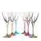 Set of 6 gasses - White Wine, 210 ml, Fusion Colour, RCR Cristalleria Italiana