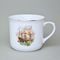 Hrnek Vařák 650 ml, Koráby se zlatou linkou - 4 různé dekory, Český porcelán a.s.