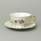 656: Cup tea 200 ml + saucer 15,5 cm, Sonáta, flowers, Leander Loučky
