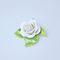 Rose on table - white 7 x 7,5 x 3,5 cm, Unterweissbacher porcelain