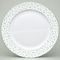 Dish round flat 31 cm (club plate), Thun 1794, karlovarský porcelán, Natálie green flowers