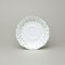 Saucer 15,5 cm, Thun 1794, karlovarský porcelán, Natálie green flowers