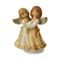 Dva andělé Veselé vánoce, 14 / 8,5 / 16 cm, kamenina, Goebel