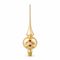 Christmas Glass Tree Topper, 27 cm, Champagne, Czech Glass christmas decorations