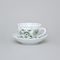 Šálek a podšálek B + B, 210 ml / 14 cm na kávu, zelený cibulák, Český porcelán a.s.