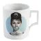 Hrnek Henkel 89 mm 250 ml, Audrey Hepburn s modrou bublinou, Míšeňský porcelán