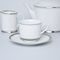 Cup 200 ml + sacuer 15 cm, Sabina, platinum rim, Leander 1907