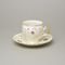 BERNADOTTE castle: Cup + saucer 220 ml / 16 cm, Thun 1794, karlovarský porcelán
