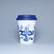 Cup for coffee "To Go" 310 ml with silicone cap, Original Blue Onion Pattern