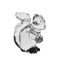 Squirrel w/nutt 8,6 cm, Crystal Bohemia Poděbrady