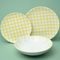 Plate set for 4 pers., yellow, G. Benedikt 1882