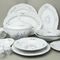 Jídelní souprava pro 12 osob 75 díl., Thun 1794, karlovarský porcelán, BERNADOTTE motýli