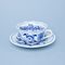 Cup + saucer tea Prague Charles Bridge 200 ml / 15,5 cm tea, 1 pcs., Original Blue Onion pattern