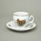 Šálek a podšálek kávový 220 ml / 15,5 cm, Thun 1794, karlovarský porcelán, BERNADOTTE myslivecká
