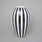 Vase Retro Z 26 cm, White + Black Line, Goldfinger Porcelain