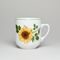 Hrnek Trojka 280 ml, slunečnice + zelená linka, Český porcelán a.s.
