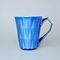 Mug Diamond Blue Titan, MATTE Blue And Platinum, 250 ml, Goldfinger porcelain