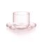 Cup 265 ml + saucer 135 mm DROP for cappuccino, Rosaline, Kvetna 1794 Glassworks