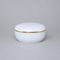 Dóza kulatá 13,7 x 7,5 cm, Bílá + Zlato, Porcelán Duchcov