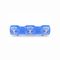 Straight Glass Candle Holder, 18 cm, Onion Pattern, BLUE, Czech Glass christmas decorations