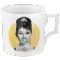 Hrnek Henkel 100 mm 500 ml, Audrey Hepburn se zlatou bublinou, Míšeňský porcelán