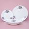 Talířová souprava pro 6 osob 26, 24, 19 cm, fialky, Český porcelán a.s.