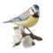 Blue Tit 9 / 9 / 9 cm, Biscuit china, Goebel