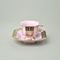 Cup 80 ml mocca + saucer 11 cm, Empir 568, Rose china Chodov