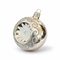 Christmas Tree Decoration Ball, 8 cm REFLECTOR (white), Czech Glass christmas decorations