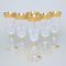 Crystal Glasses Champagne Set Romantic - Laura, 6 pcs. 150 ml, Gold, Ales Zverina - AZ Design