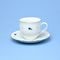 Cup 200 ml tall + saucer 15 cm, Verona blue flowers + green, G. Benedikt 1882