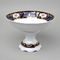 440: Fruit bowl footed h 16 cm, d 23 cm, Sonáta, cobalt + rose, Leander Loučky