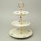 Zámecká: Etažer 3 díl. 34 cm, Thun 1794, karlovarský porcelán, BERNADOTTE ivory (2)