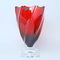 Vase PONTI Red ruby 33 cm on stand, Bohemia Treasury