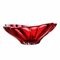 Crystal Bowl Plantica - Red, 33 cm, Aurum Crystal