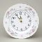 Wall clock 27 cm, Thun 1794, karlovarský porcelán, BERNADOTTE climbing rose