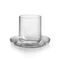 Cup 200 ml + saucer 120 mm DROP for flat white, Smoke, Kvetna 1794 Glassworks