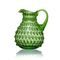 Křišťálový džbán 2 l, Light Green - Polka Dot, Sklárna Květná 1794