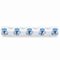 Straight Glass Candle Holder, 38 cm, Onion Pattern, WHITE, Czech Glass christmas decorations