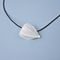 Necklace: Goldenberry (Ground Cherry) black cable, Porcelain Jewels Studio Mallys