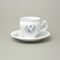 Šálek 220 ml + podšálek 15,5 cm, Thun 1794, karlovarský porcelán, BERNADOTTE motýli