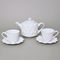 Souprava čajová / kávová pro 2 osoby, Diamond Translucent, porcelán Goldfinger