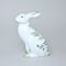 Hare sitting 17 cm, Original Green Onion pattern