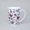 Hrnek Erin 12 cm 420 ml, veselá srdíčka - tyrkys, Český porcelán a.s.