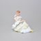 Dívka s holubičkou 8 x 11,5 x 10,5 cm, Saxe B, Porcelánové figurky Duchcov