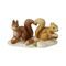 Figurine Squirrels on a Food Hunt, 7,5 / 4 / 4 cm, stoneware, Goebel