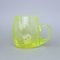 Glass OPTICA with handle (uranium glass), 500 ml, Glassworks Janov
