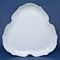 Platter 33 cm triangular (flat dish), Thun 1794 Carlsbad porcelain, BERNADOTTE white