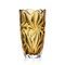 Skleněná váza Flora Ambr, 28 cm, Aurum Crystal