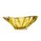 Crystal Bowl Plantica, Amber color, 33 cm, Aurum Crystal